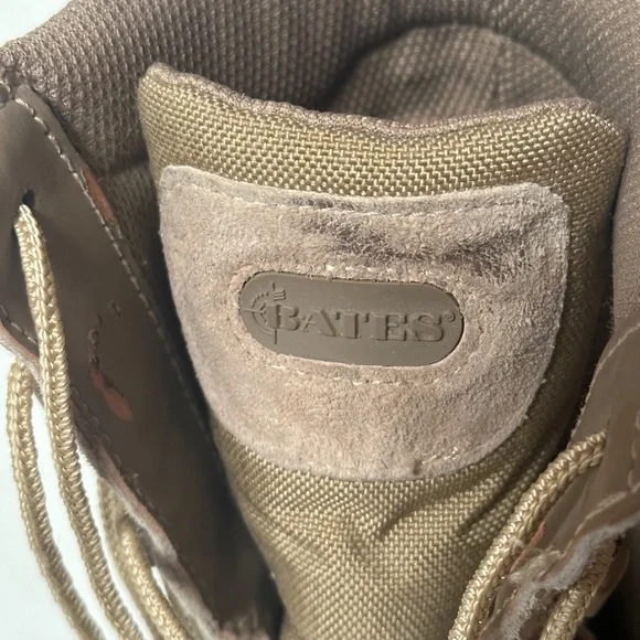 Military Mens Tan Brown Outdoors Work Boots - Picture 4 of 16